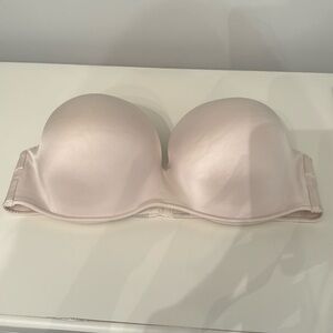 Strapless white bra